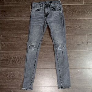 Gray Distressed Jeans